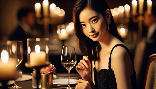 パパ活でハイクラスの美人と食事デート