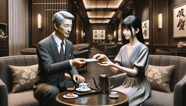 パパ活でお手当を封筒に入れて渡す