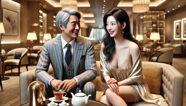 パパ活デートで楽しい会話で盛り上がる
