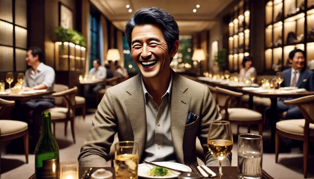 パパ活食事のみデートで楽しい感じの男性
