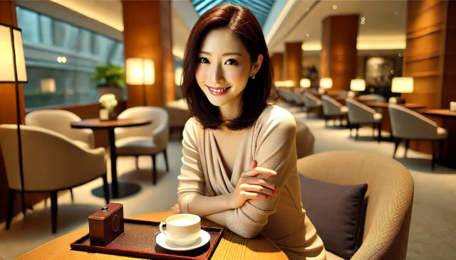 パパ活の顔合わせでホテルのカフェでお茶