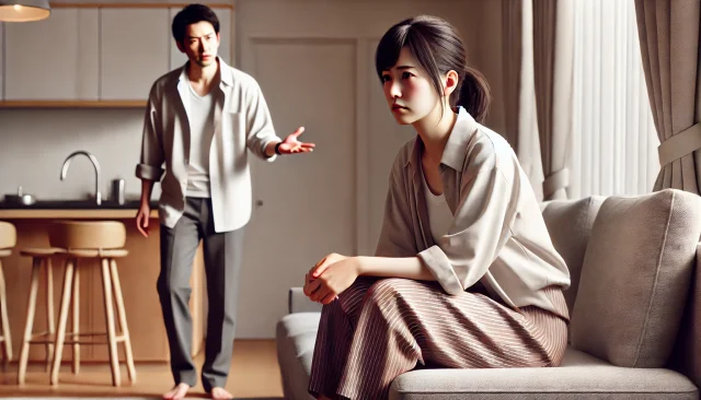 パパ活が夫や家族にバレて怒られる女性