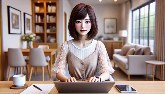 パパ活のメッセージ代行サービスをやっている女性